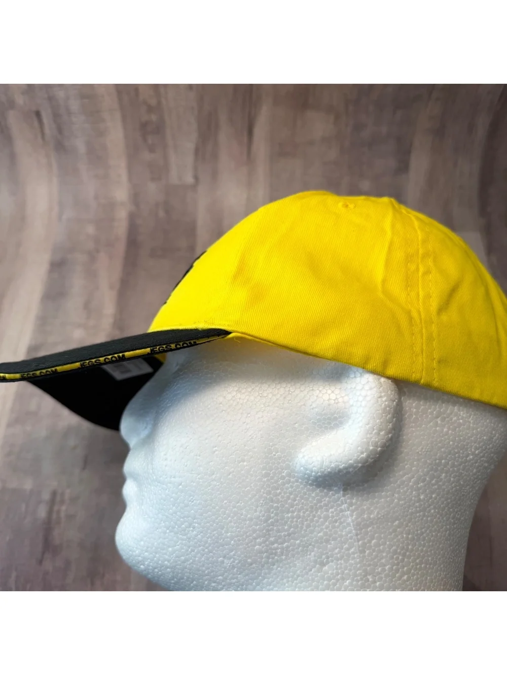 JEGS High Performance Parts Jegs.Com Hat Black & Yellow Hook & Loop Cap NEW